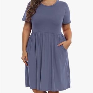 Karalin ~ Empire Waist~ Pleated ~ Dress